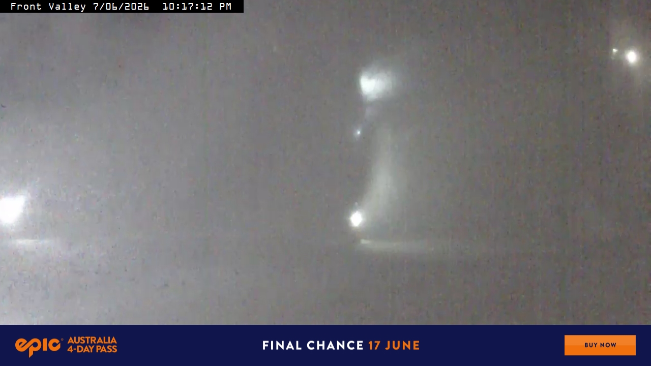 Perisher Front Valley snow cam captured at 7 June 2026, 12:17 pm