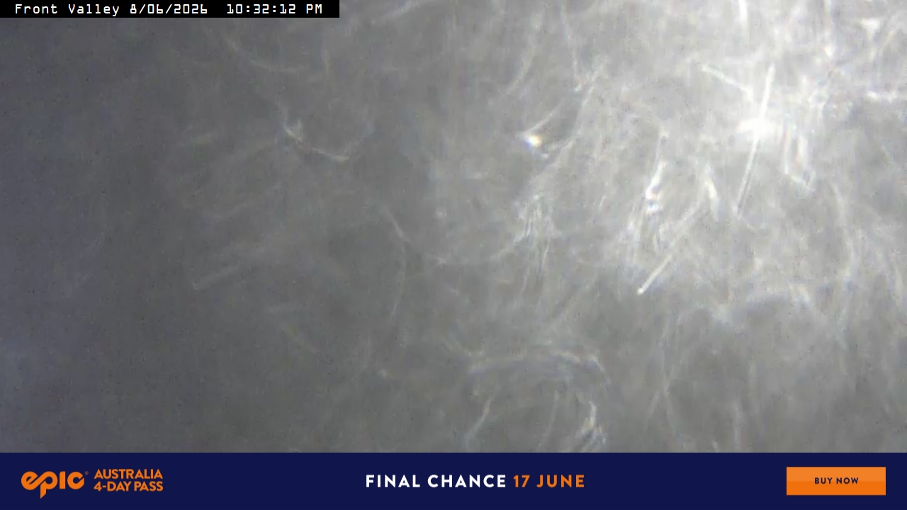 Perisher Front Valley snow cam captured at 8 June 2026, 12:34 pm