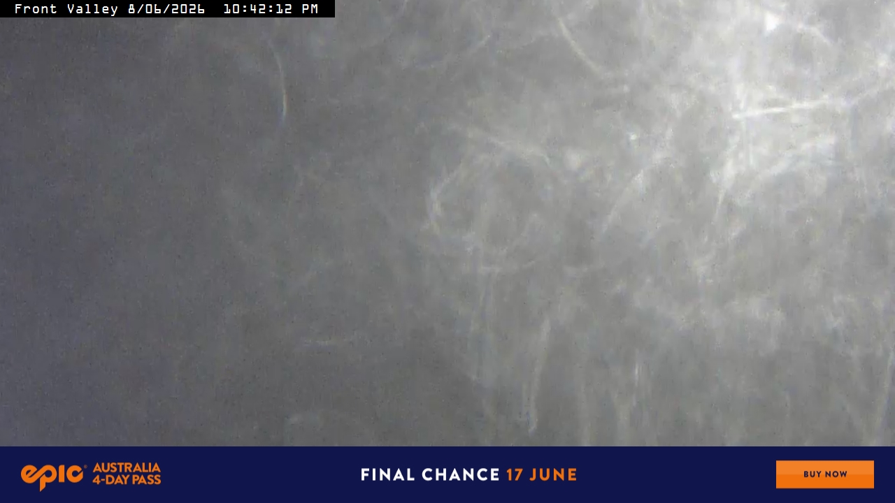 Perisher Front Valley snow cam captured at 8 June 2026, 12:46 pm