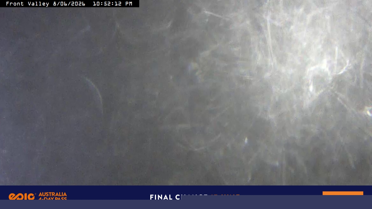 Perisher Front Valley snow cam captured at 8 June 2026, 12:52 pm