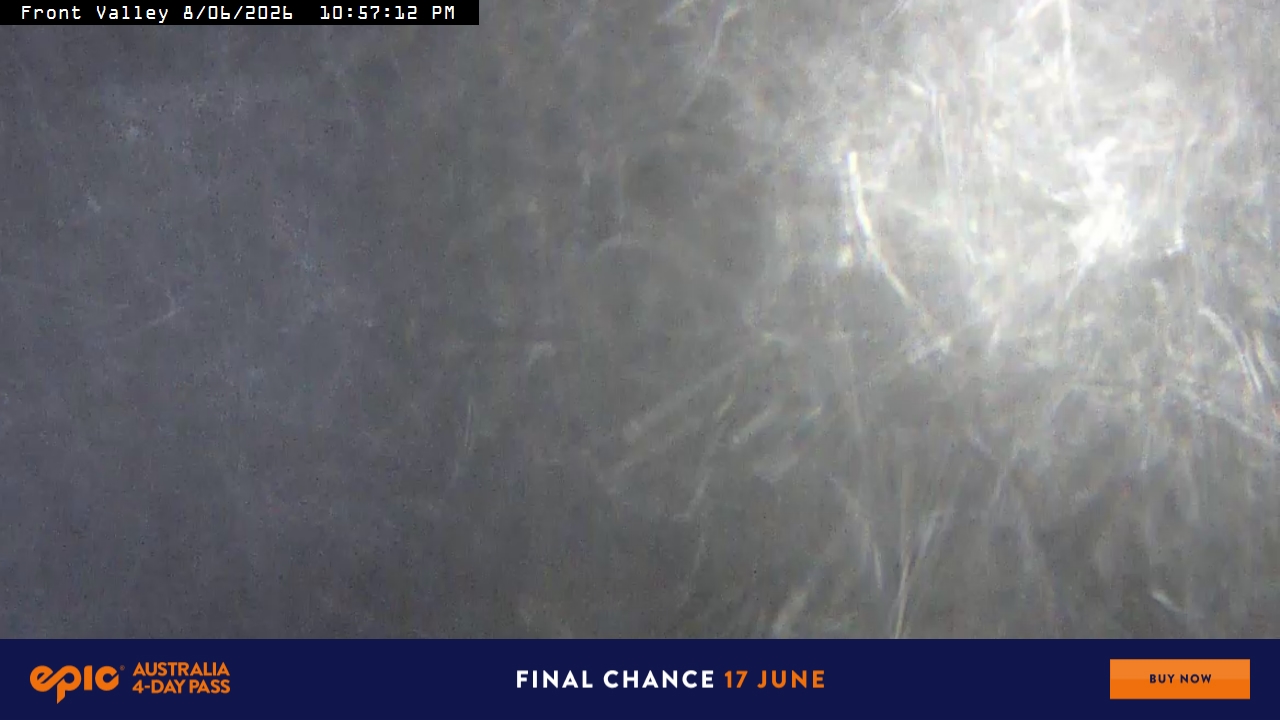 Perisher Front Valley snow cam captured at 8 June 2026, 12:58 pm