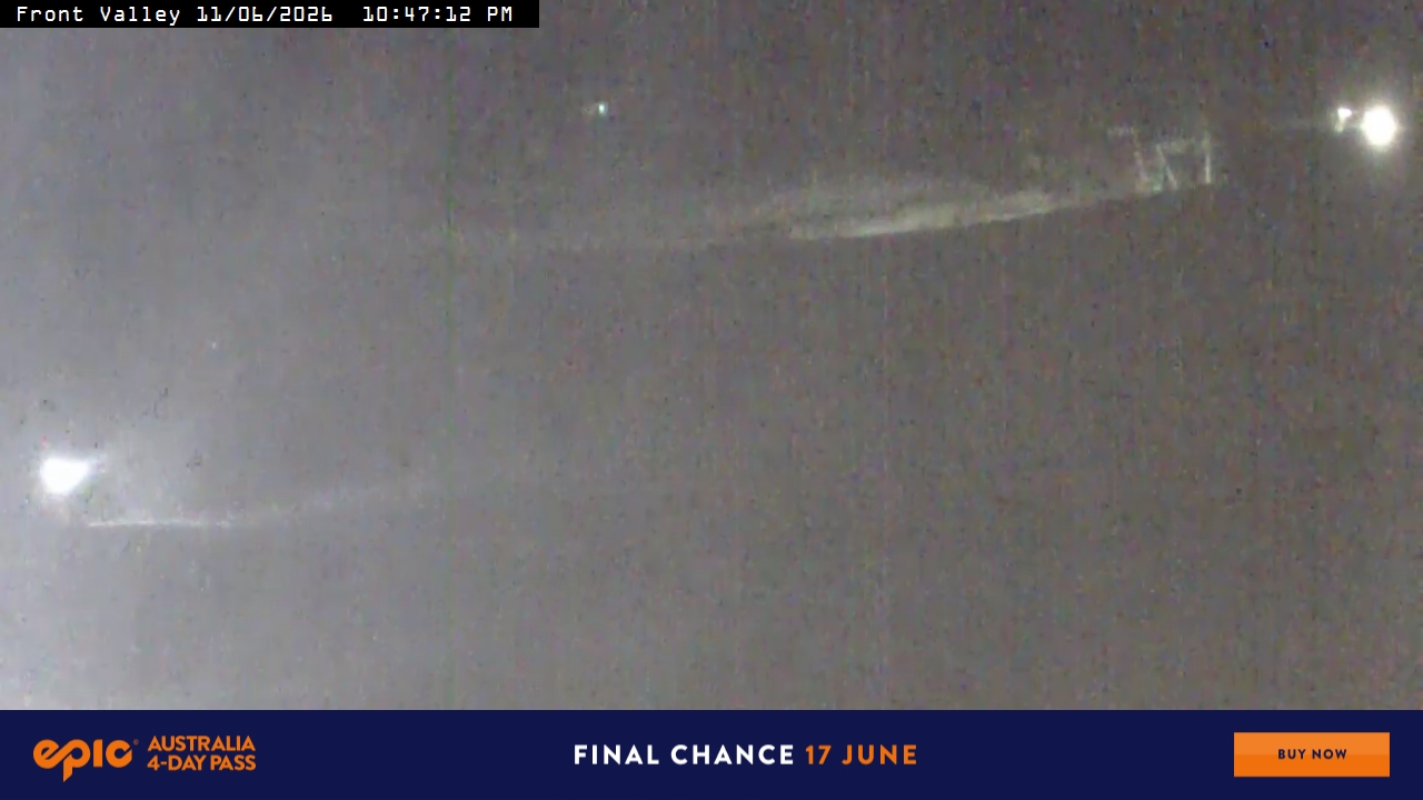 Perisher Front Valley snow cam captured at 11 June 2026, 12:50 pm
