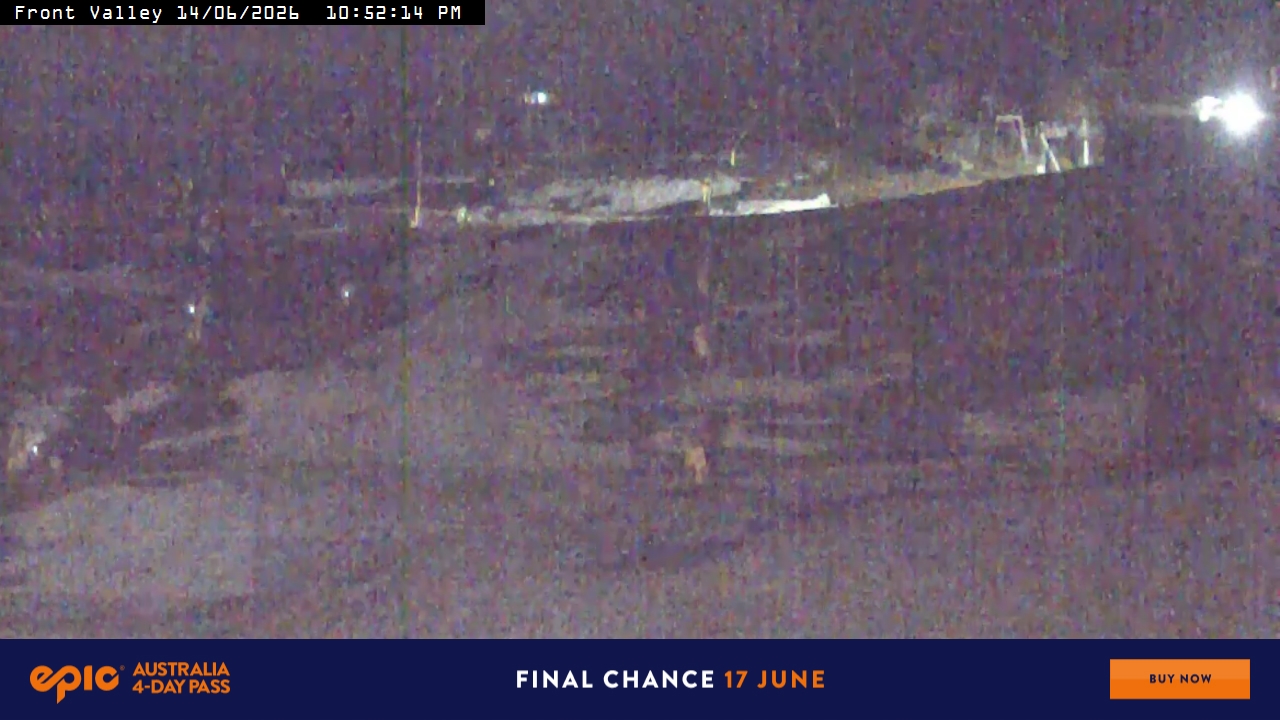 Perisher Front Valley snow cam captured at 14 June 2026, 12:56 pm