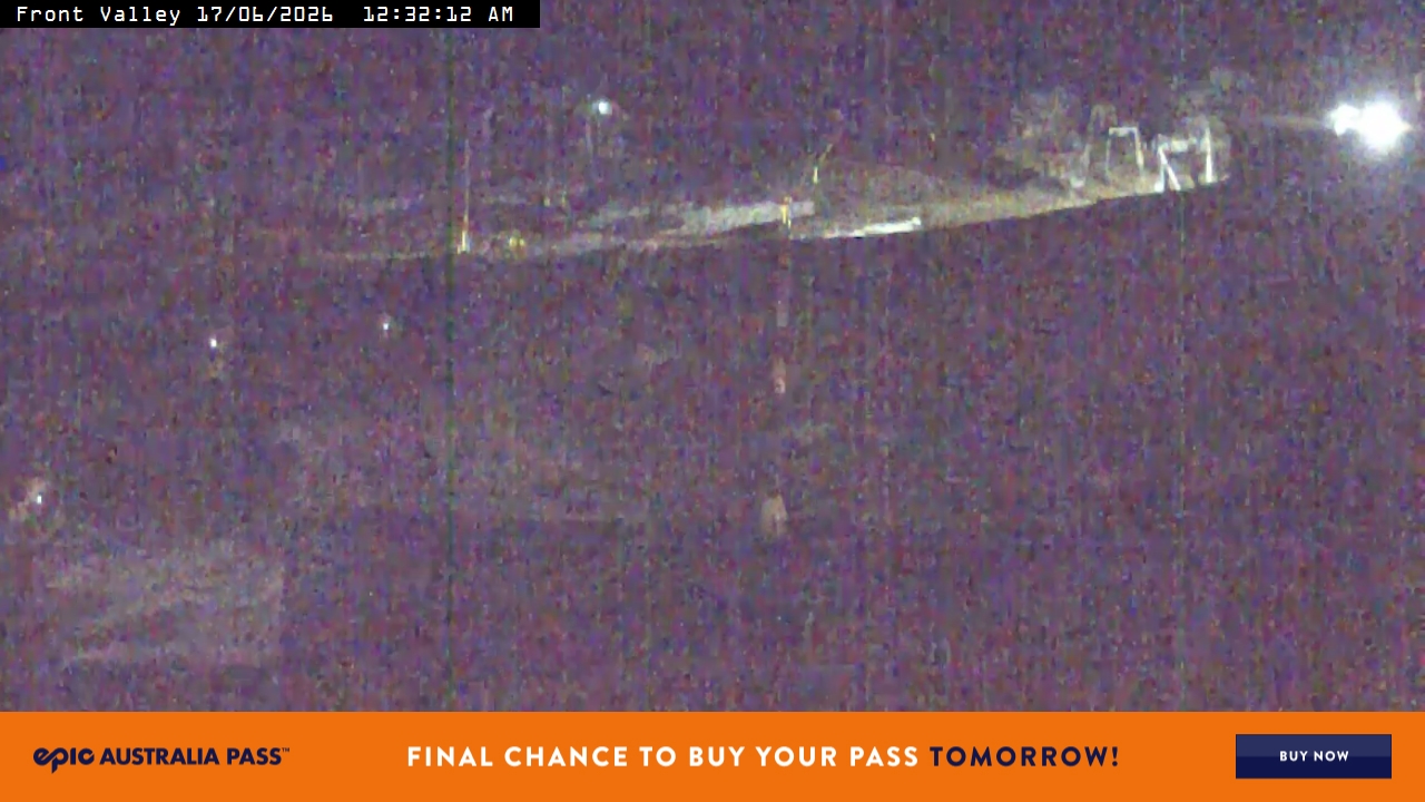 Perisher Front Valley snow cam captured at 16 June 2026, 2:36 pm