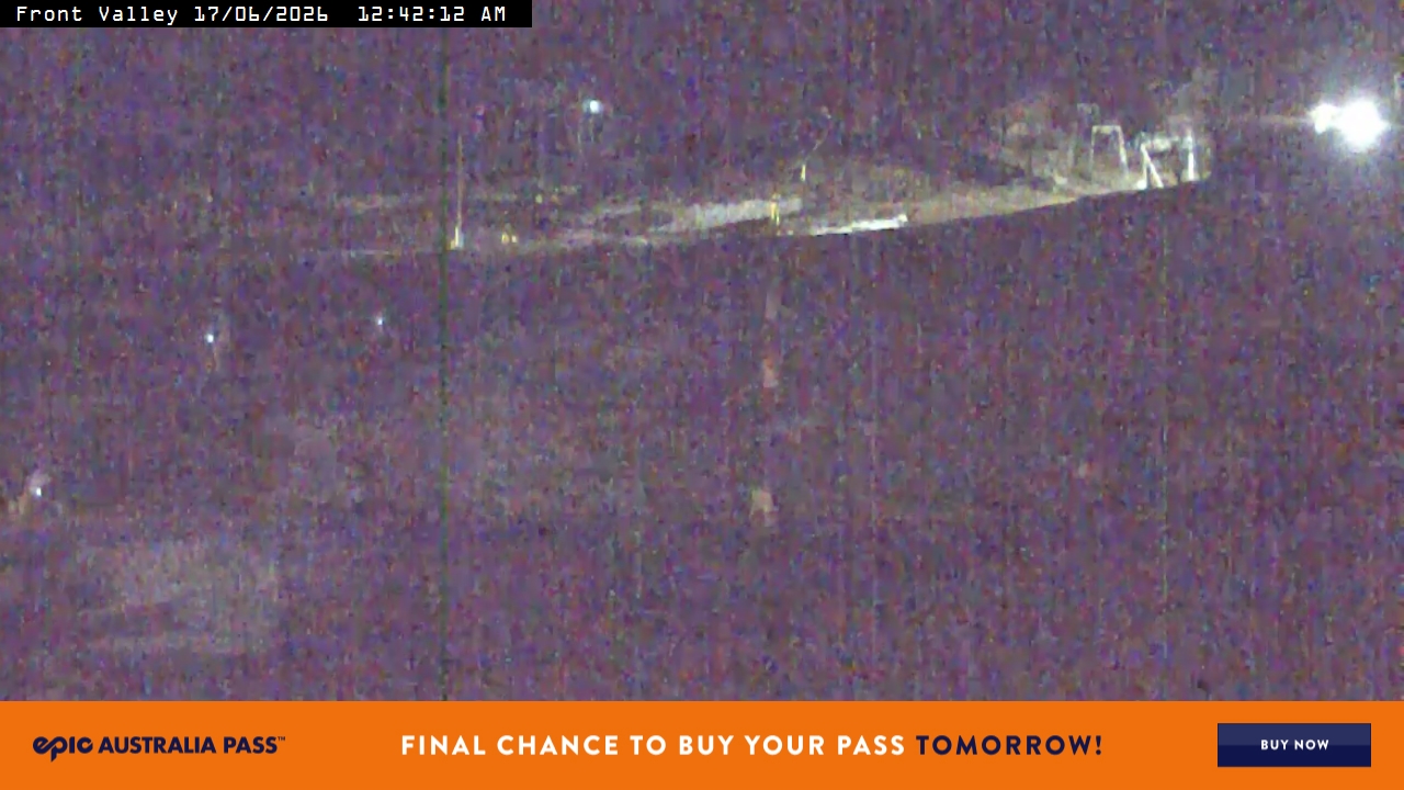 Perisher Front Valley snow cam captured at 16 June 2026, 2:42 pm
