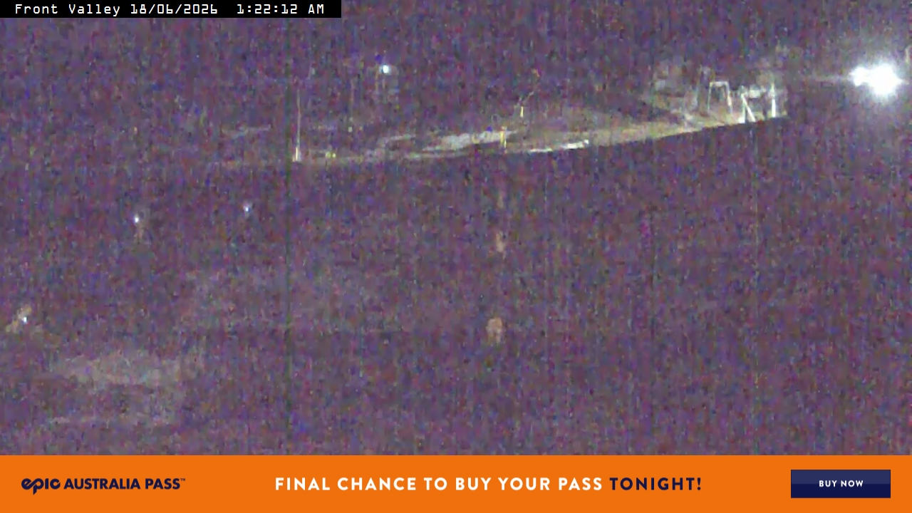 Perisher Front Valley snow cam captured at 17 June 2026, 3:24 pm