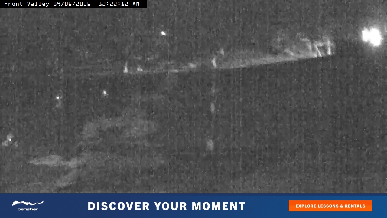 Perisher Front Valley snow cam captured at 18 June 2026, 2:23 pm
