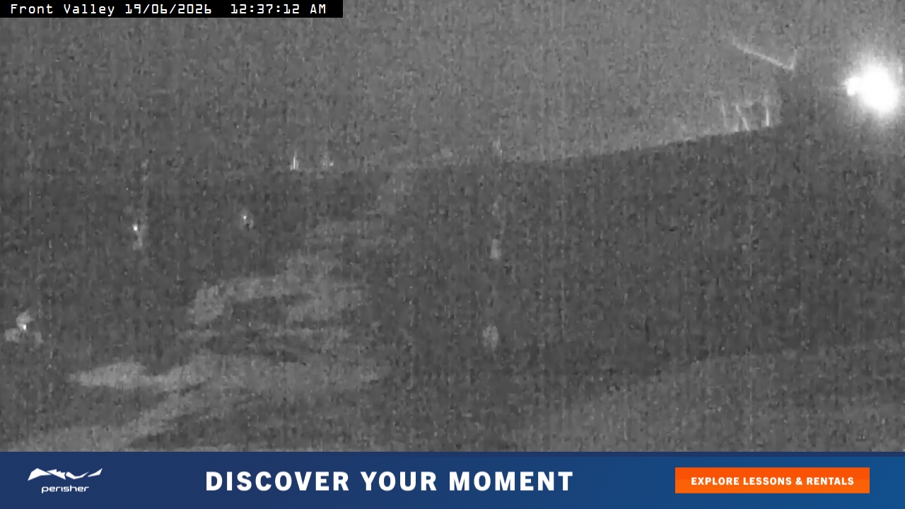 Perisher Front Valley snow cam captured at 18 June 2026, 2:41 pm