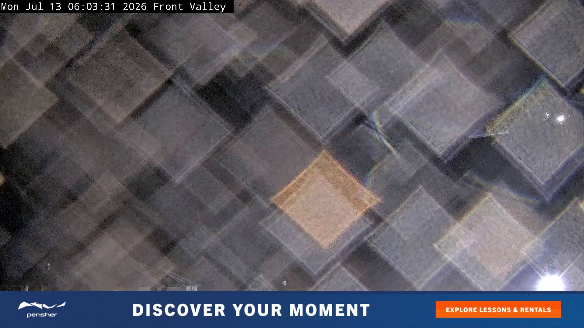 Perisher Front Valley snow cam captured at 13 July 2026 at 6:04 am AEST