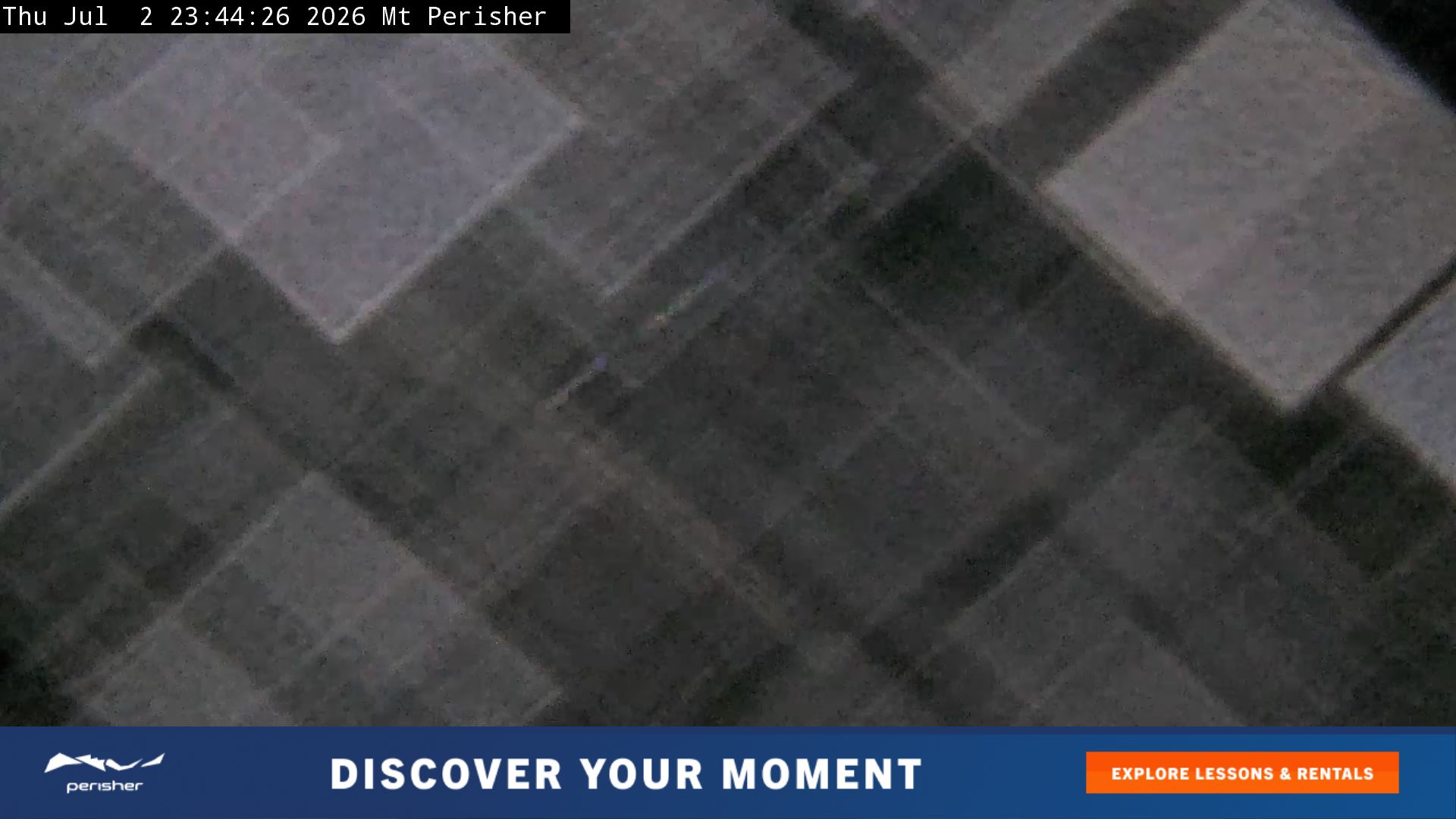 Perisher Mt Perisher snow cam captured at 2 July 2026 at 11:53 pm AEST