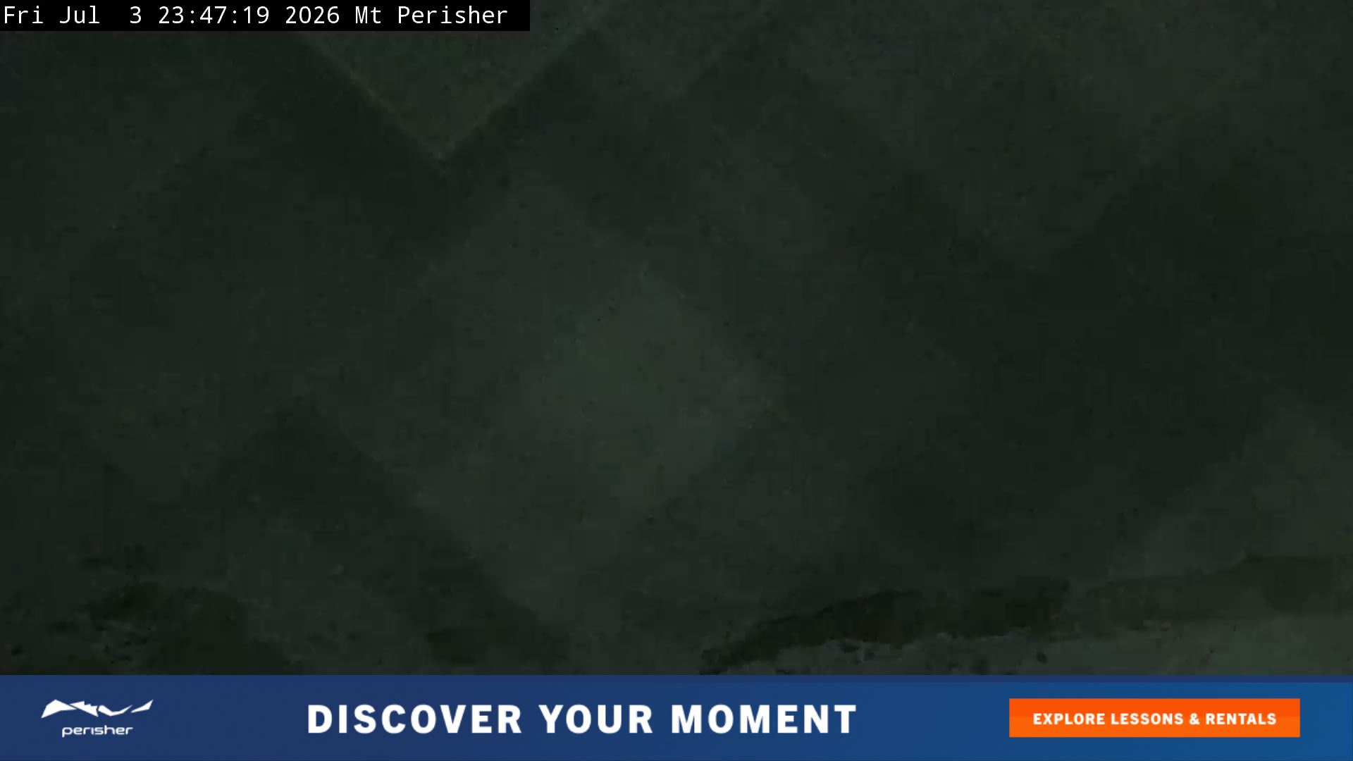 Perisher Mt Perisher snow cam captured at 3 July 2026 at 11:54 pm AEST