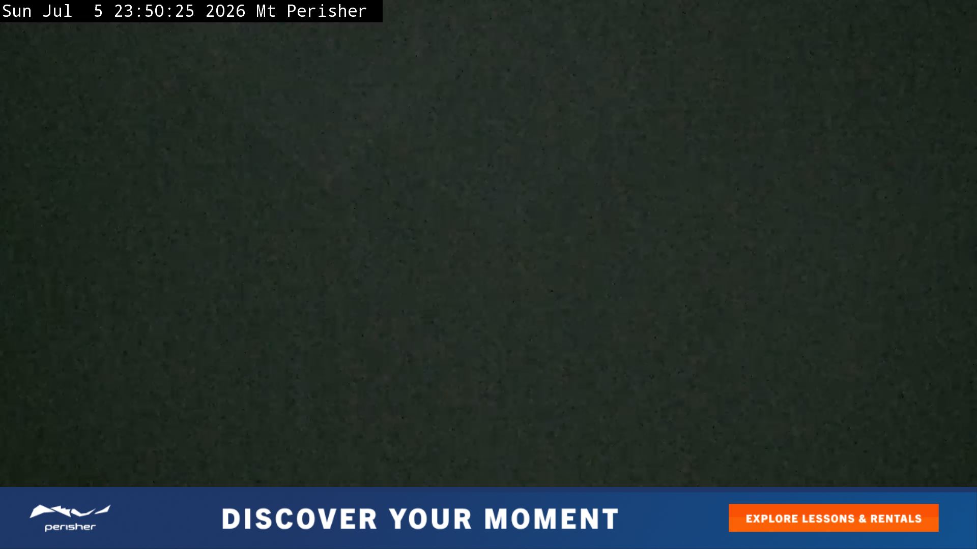 Perisher Mt Perisher snow cam captured at 5 July 2026 at 11:55 pm AEST