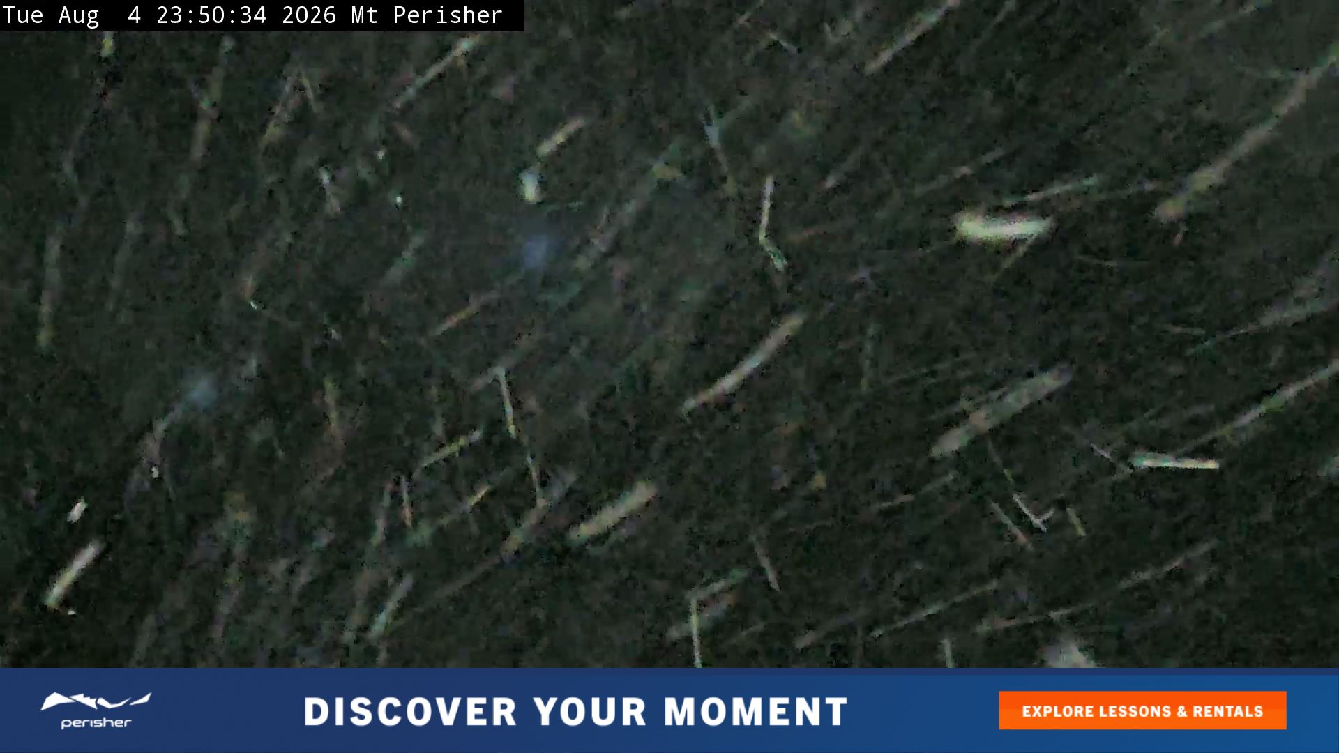 Perisher Mt Perisher snow cam captured at 4 August 2026 at 11:57 pm AEST