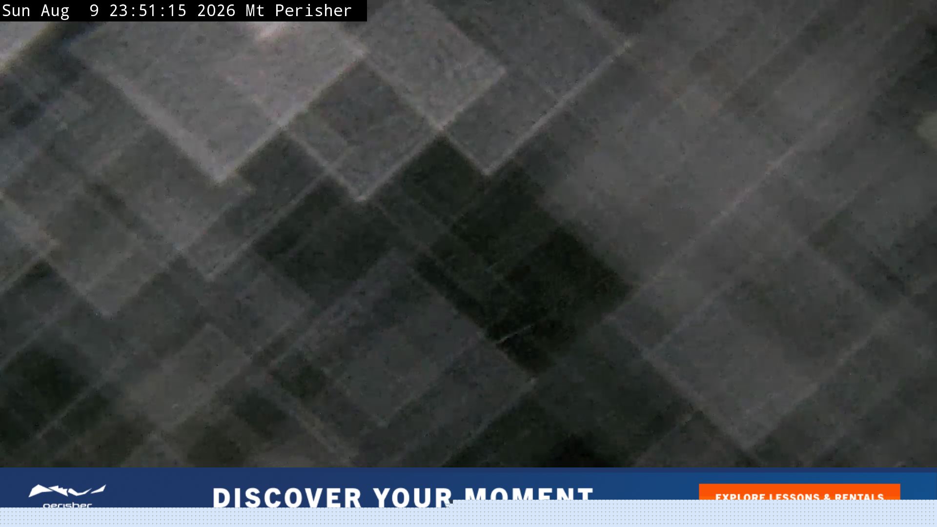 Perisher Mt Perisher snow cam captured at 9 August 2026 at 11:51 pm AEST
