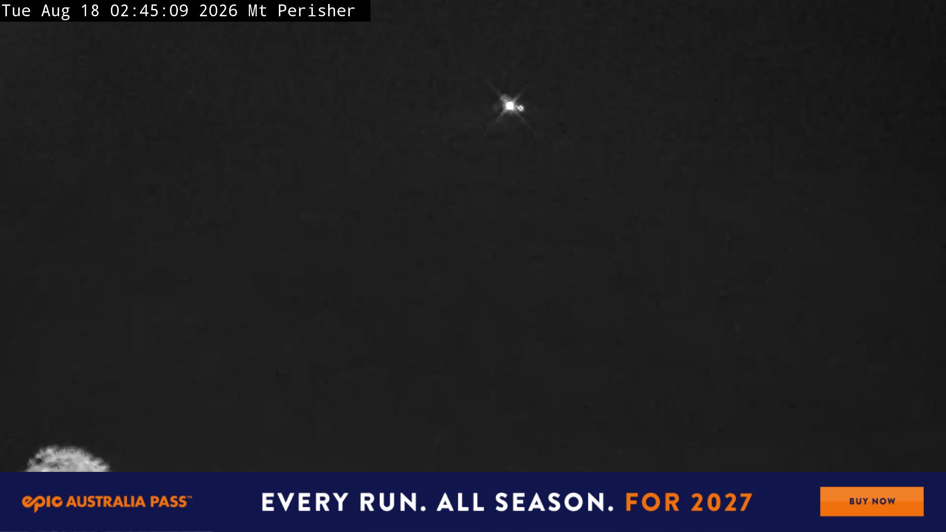 Perisher Mt Perisher snow cam captured at 18 August 2026 at 2:54 am AEST