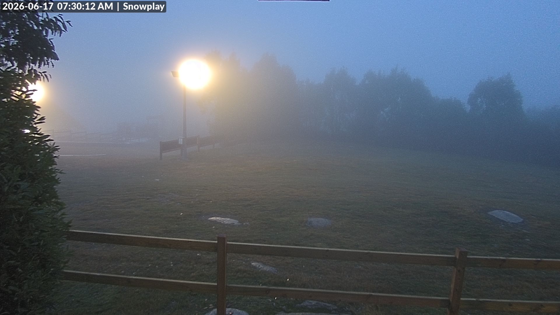 Lake Mountain Snow Play Area snow cam captured at 16 June 2026, 9:31 pm