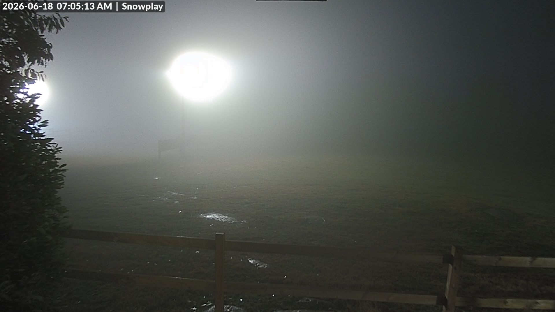 Lake Mountain Snow Play Area snow cam captured at 17 June 2026, 9:07 pm