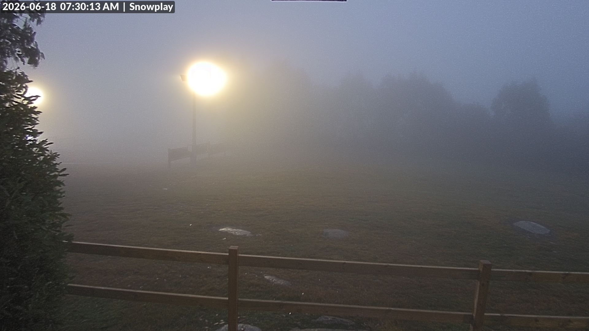 Lake Mountain Snow Play Area snow cam captured at 17 June 2026, 9:31 pm
