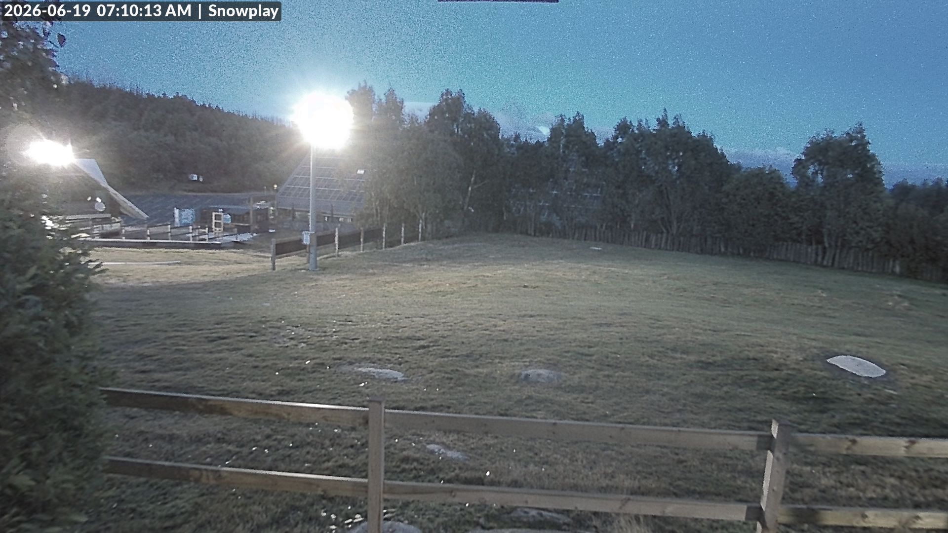 Lake Mountain Snow Play Area snow cam captured at 18 June 2026, 9:12 pm