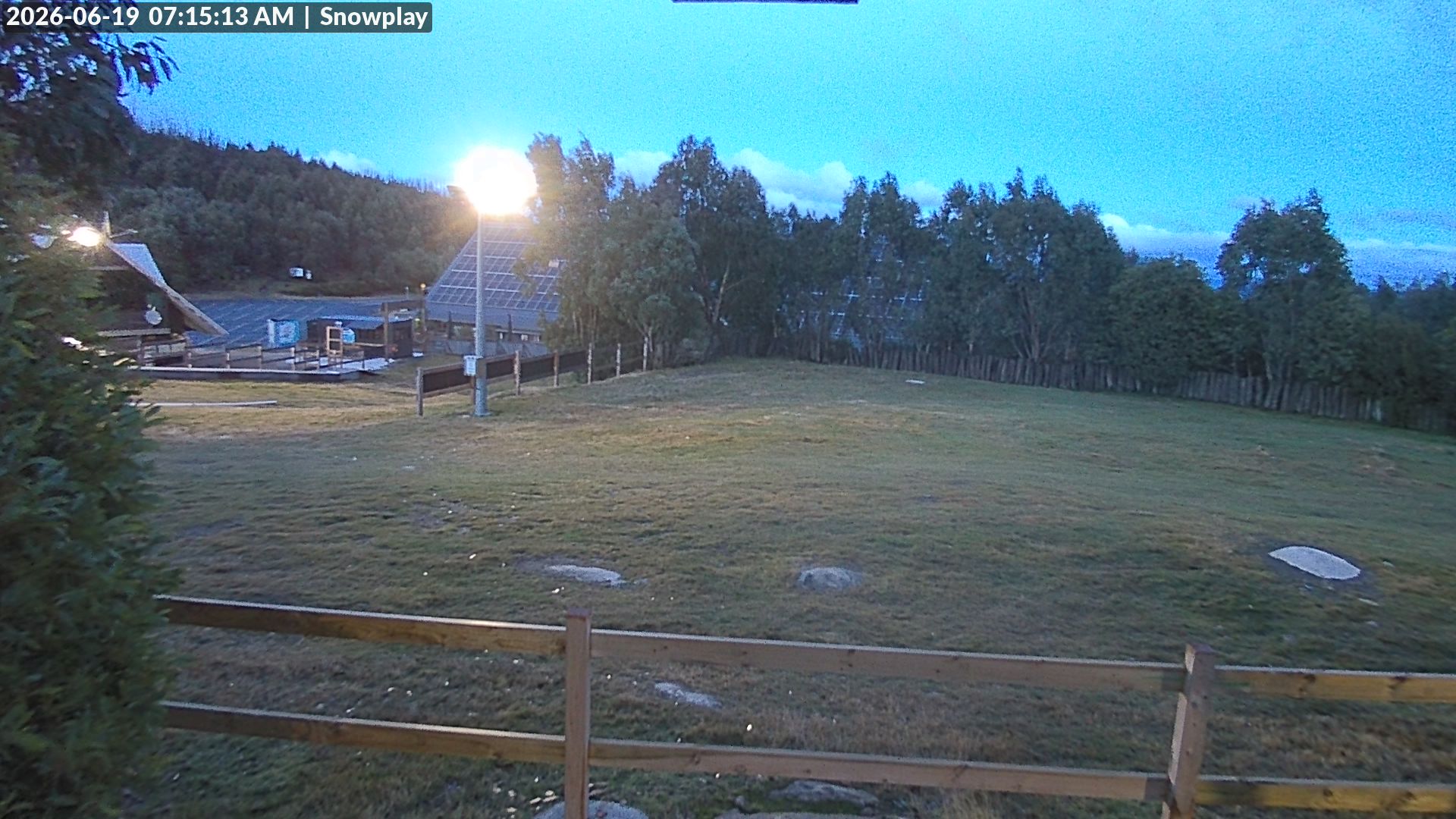Lake Mountain Snow Play Area snow cam captured at 18 June 2026, 9:18 pm