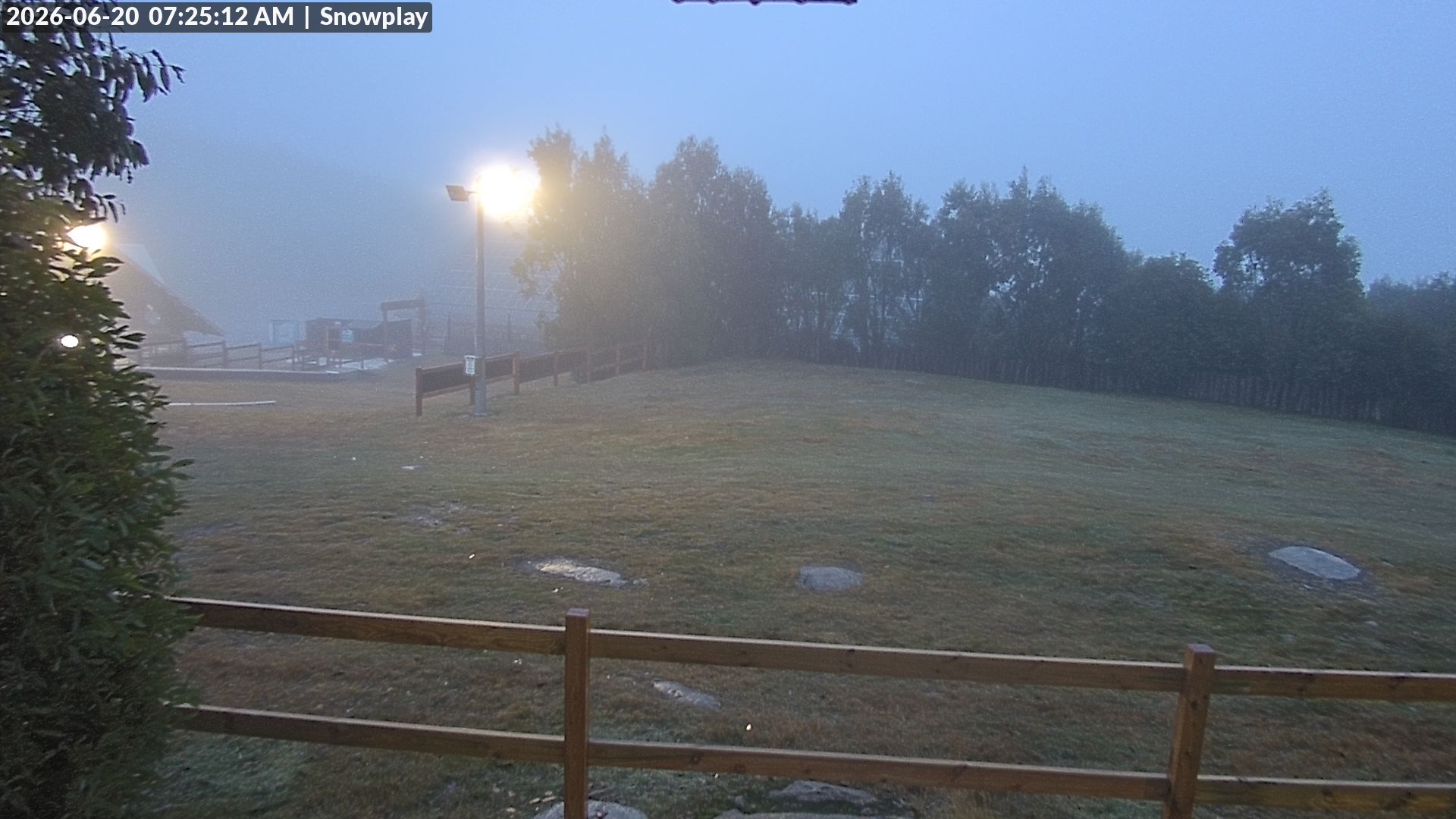 Lake Mountain Snow Play Area snow cam captured at 19 June 2026, 9:26 pm