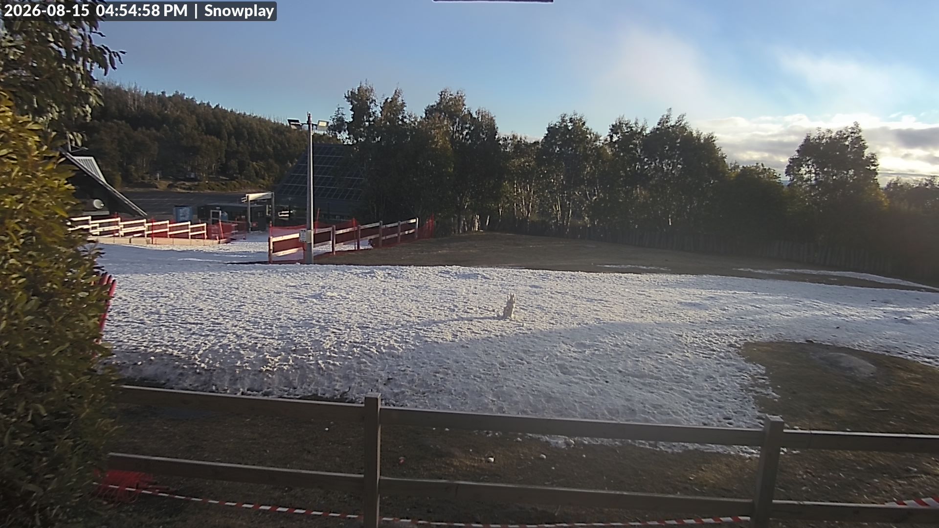 Lake Mountain Snow Play Area snow cam captured at 15 August 2026 at 4:56 pm AEST