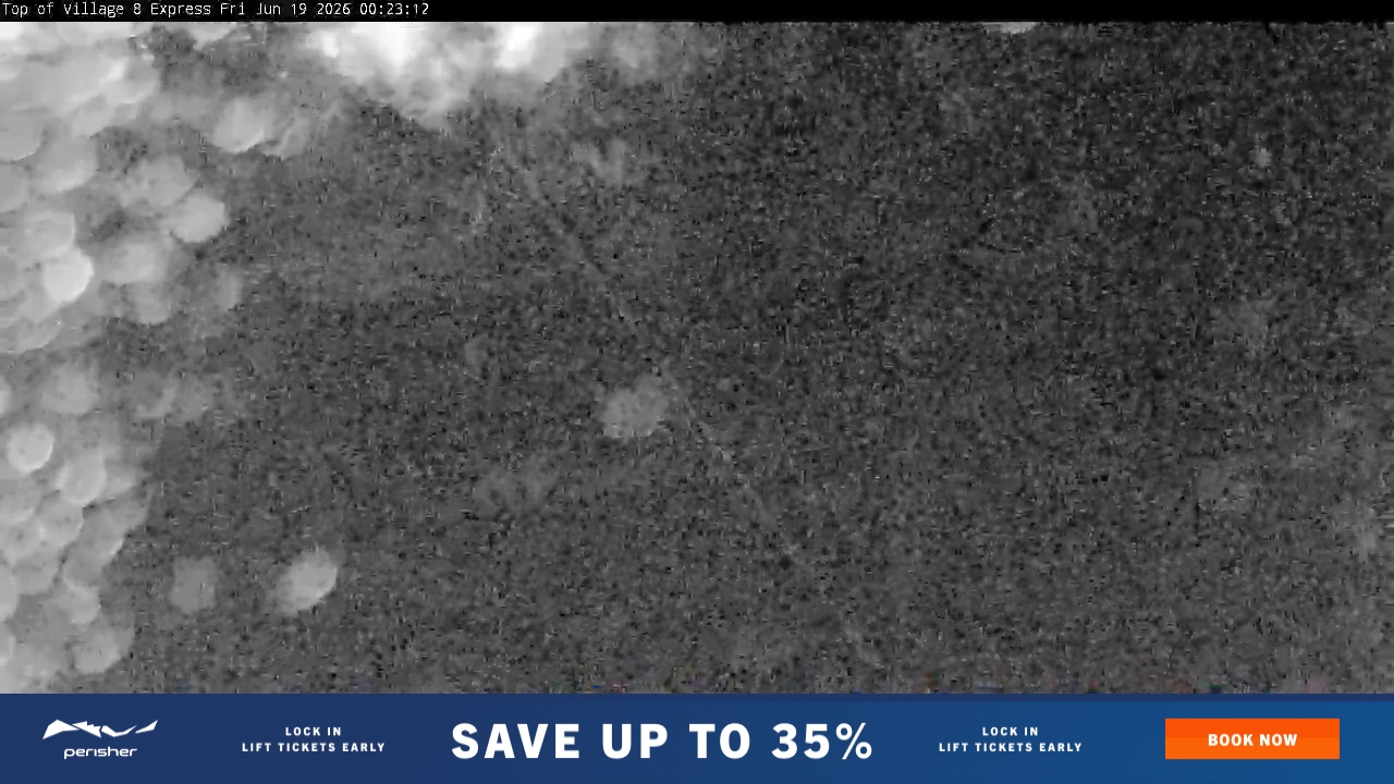 Perisher Village Eight snow cam captured at 18 June 2026, 2:24 pm