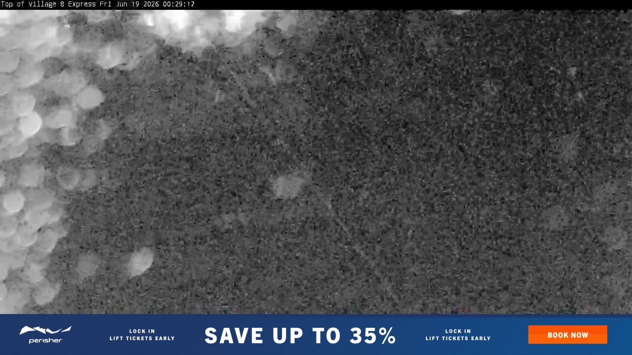 Perisher Village Eight snow cam captured at 18 June 2026, 2:29 pm