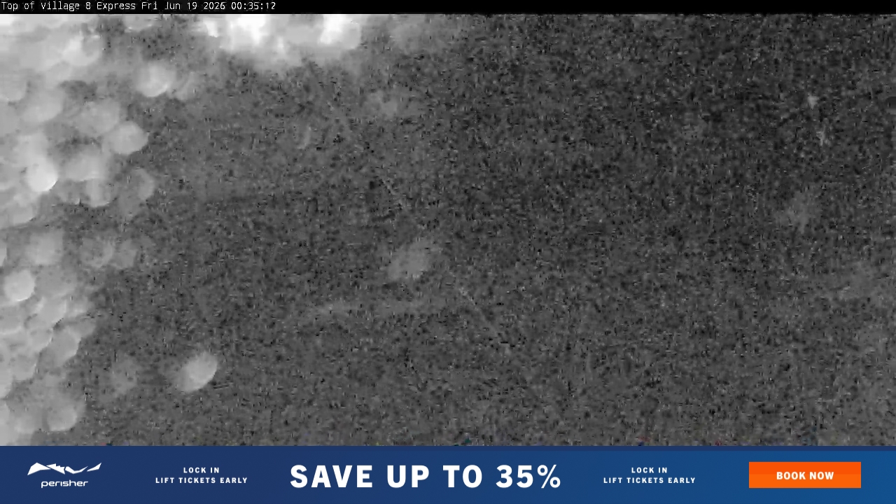 Perisher Village Eight snow cam captured at 18 June 2026, 2:35 pm