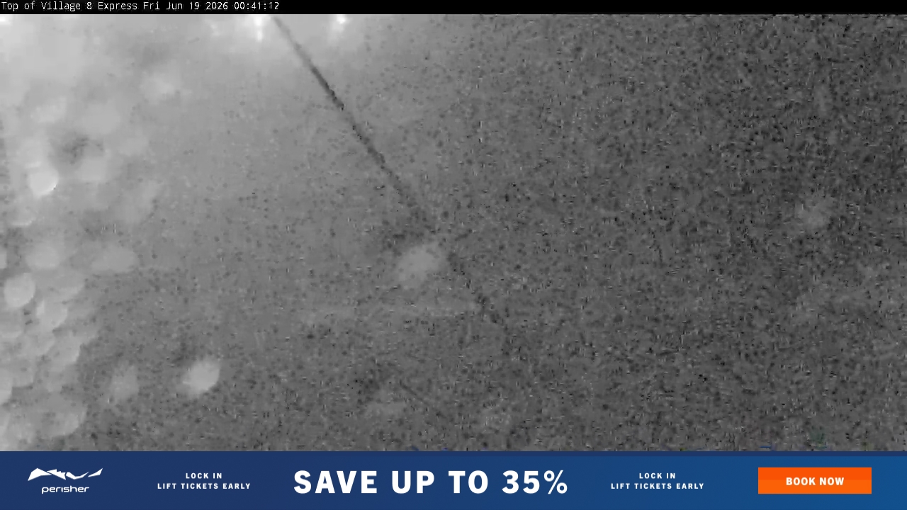 Perisher Village Eight snow cam captured at 18 June 2026, 2:41 pm