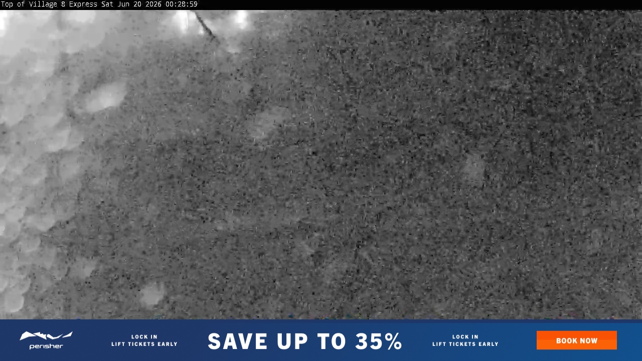 Perisher Village Eight snow cam captured at 19 June 2026, 2:29 pm