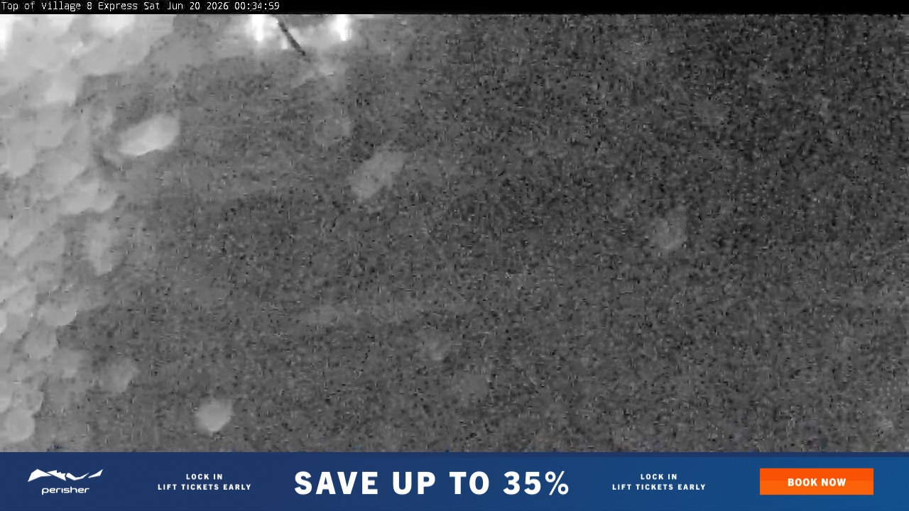 Perisher Village Eight snow cam captured at 19 June 2026, 2:35 pm