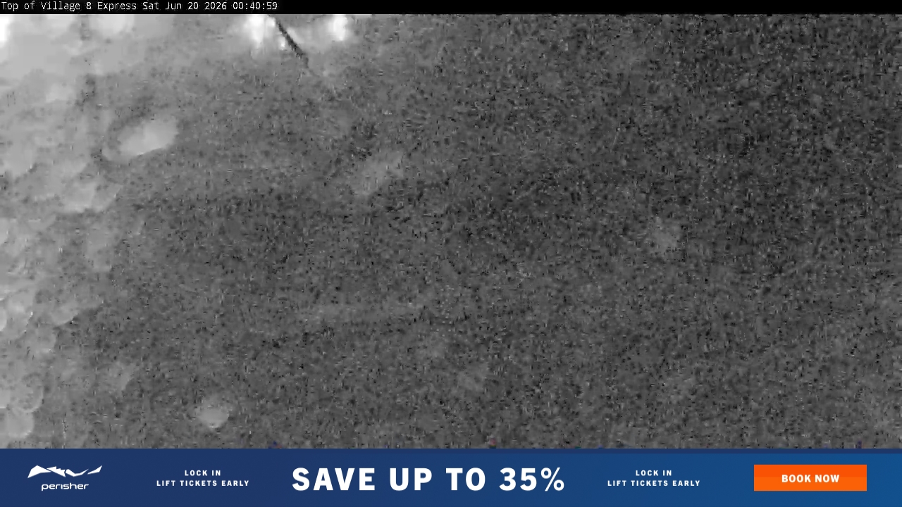 Perisher Village Eight snow cam captured at 19 June 2026, 2:41 pm