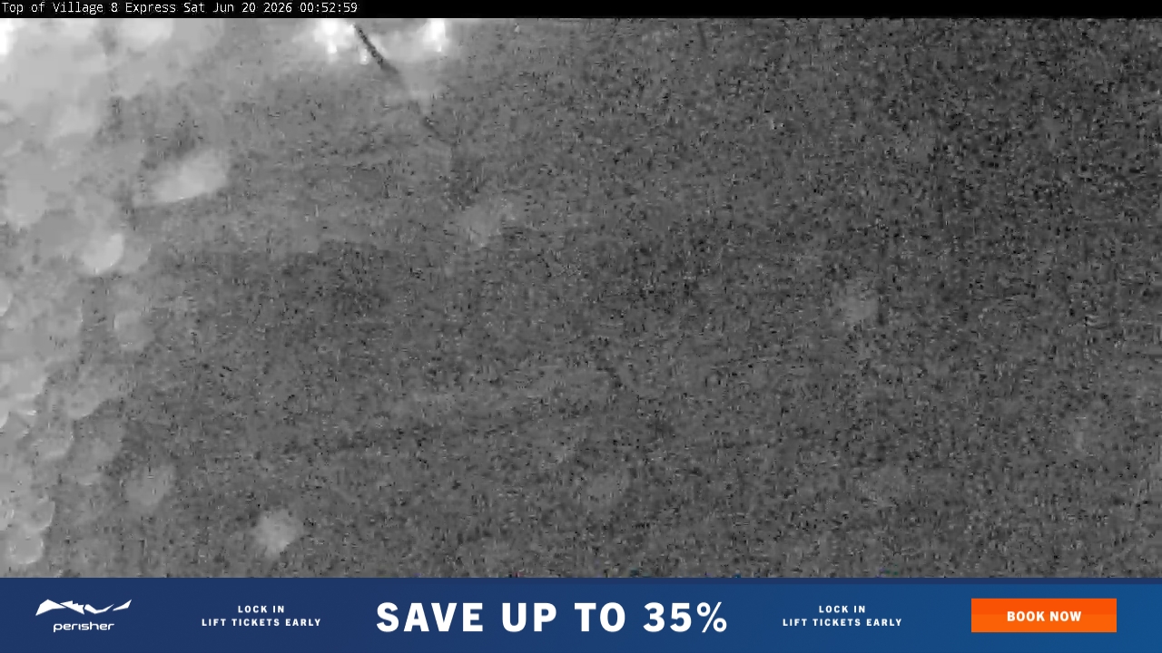 Perisher Village Eight snow cam captured at 19 June 2026, 2:53 pm