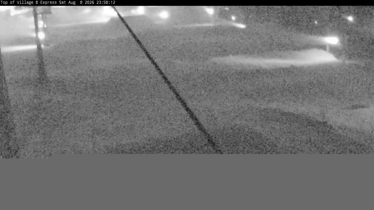 Perisher Village Eight snow cam captured at 8 August 2026 at 11:58 pm AEST