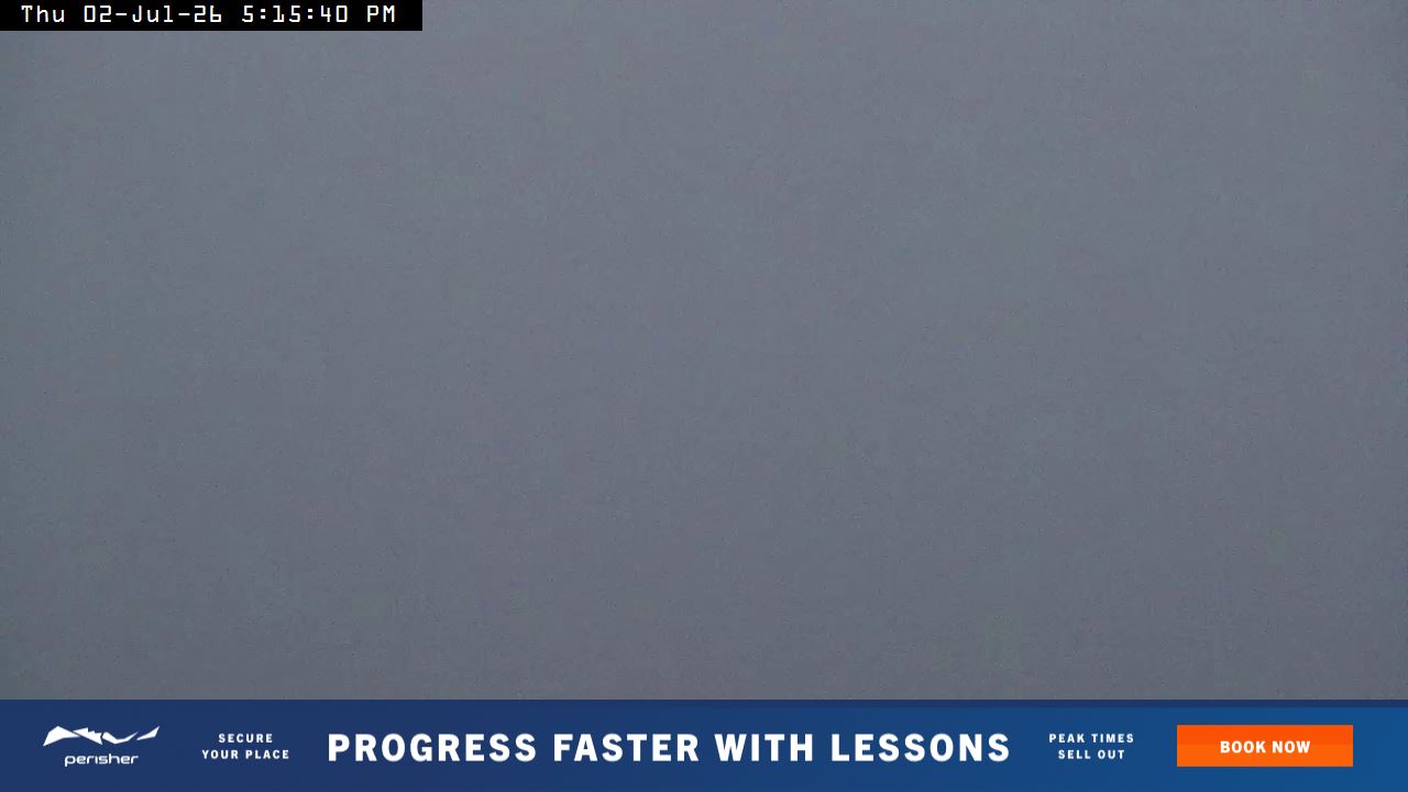 Perisher Mt Kosciuszko snow cam captured at 2 July 2026 at 5:17 pm AEST