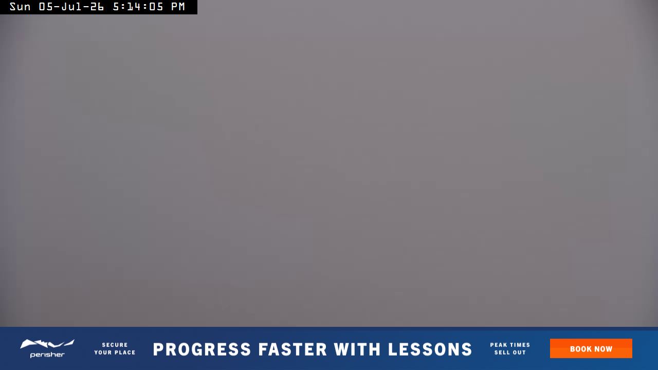 Perisher Mt Kosciuszko snow cam captured at 5 July 2026 at 5:19 pm AEST