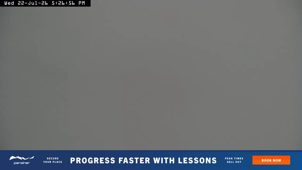 Perisher Mt Kosciuszko snow cam captured at 22 July 2026 at 5:28 pm AEST
