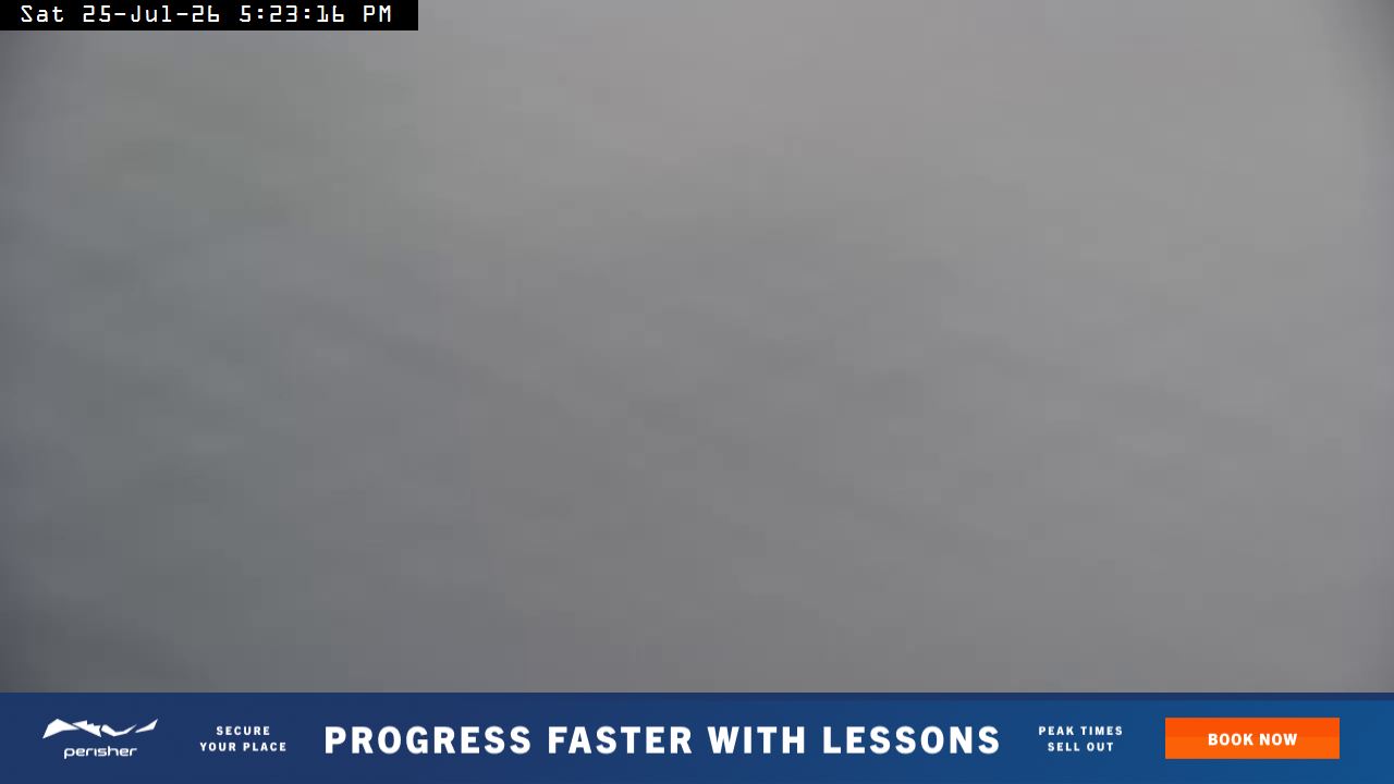 Perisher Mt Kosciuszko snow cam captured at 25 July 2026 at 5:32 pm AEST