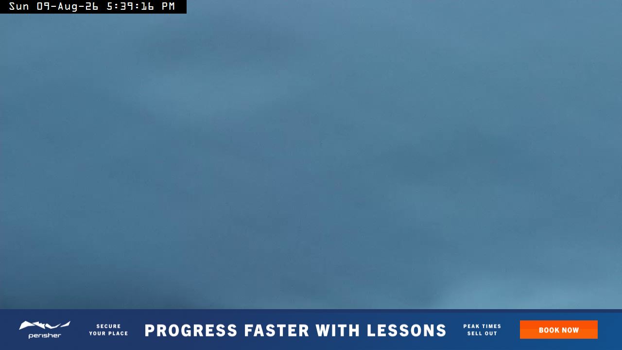 Perisher Mt Kosciuszko snow cam captured at 9 August 2026 at 5:46 pm AEST