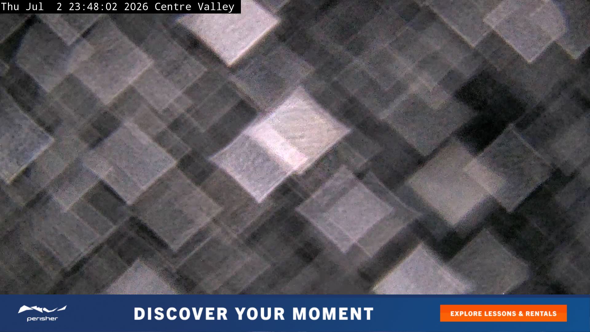 Perisher Centre Valley and Mt Perisher snow cam captured at 2 July 2026 at 11:53 pm AEST