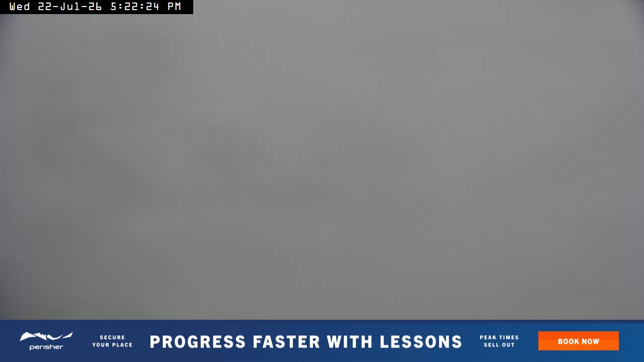 Perisher Top of Freedom snow cam captured at 22 July 2026 at 5:28 pm AEST