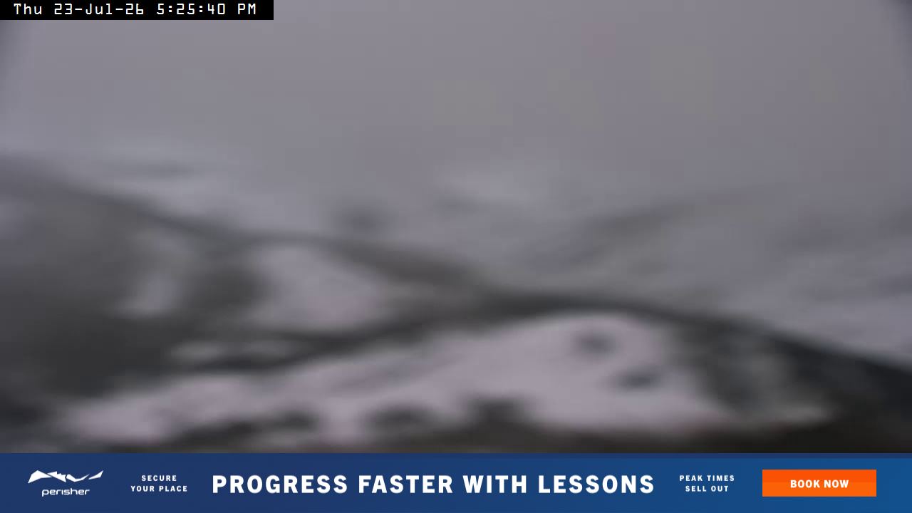 Perisher Top of Freedom snow cam captured at 23 July 2026 at 5:29 pm AEST