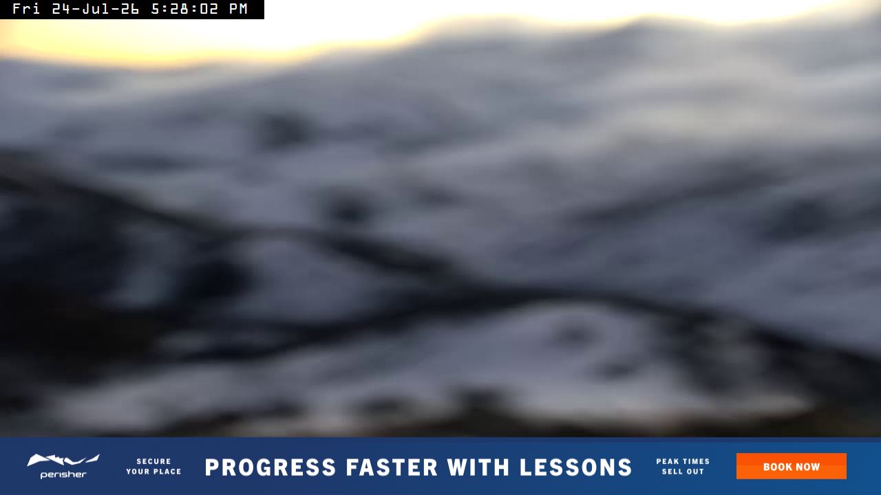 Perisher Top of Freedom snow cam captured at 24 July 2026 at 5:30 pm AEST
