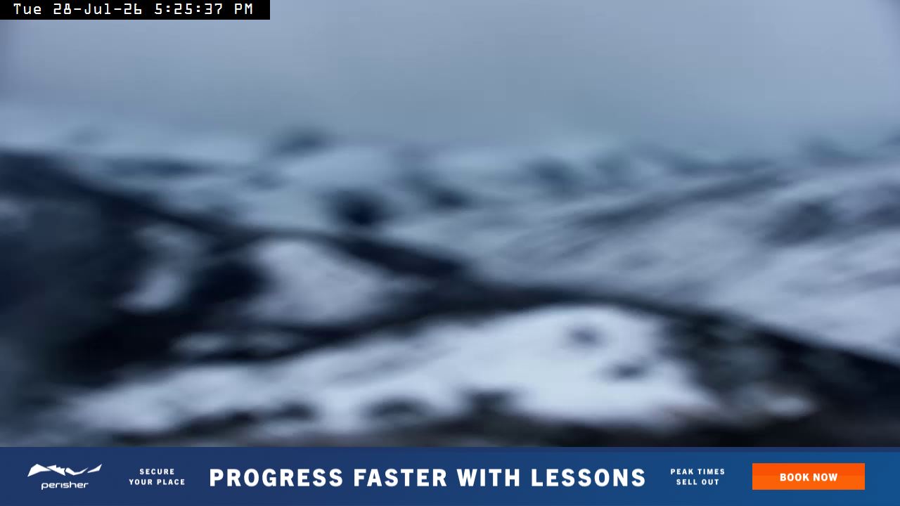 Perisher Top of Freedom snow cam captured at 28 July 2026 at 5:36 pm AEST