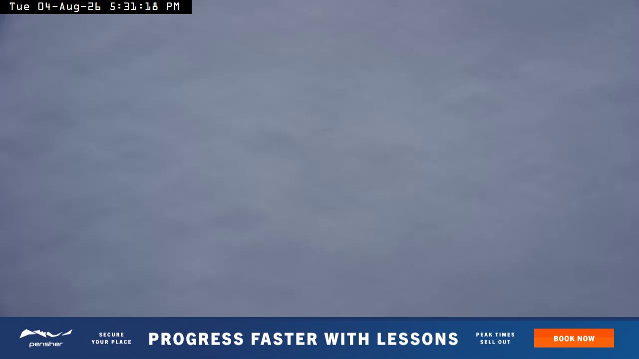 Perisher Top of Freedom snow cam captured at 4 August 2026 at 5:40 pm AEST