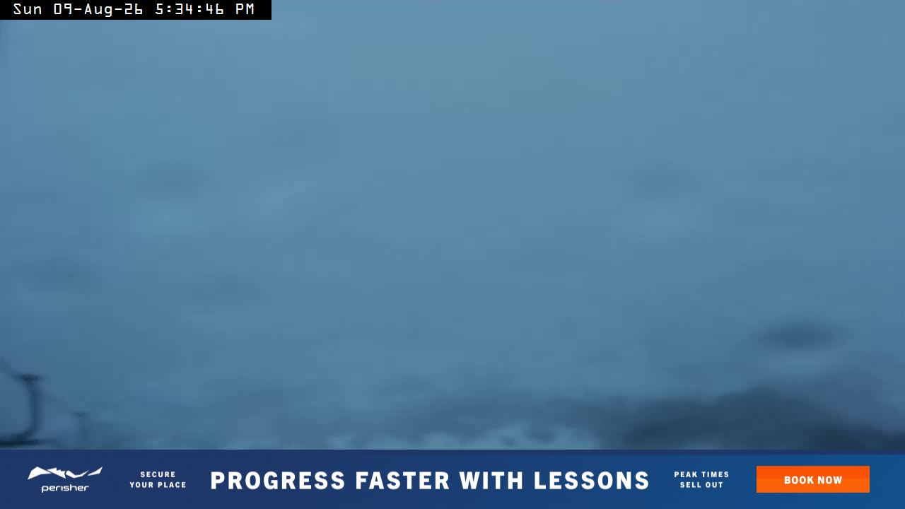 Perisher Top of Freedom snow cam captured at 9 August 2026 at 5:35 pm AEST