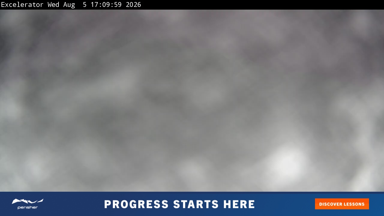 Perisher Excelerator snow cam captured at 5 August 2026 at 5:11 pm AEST