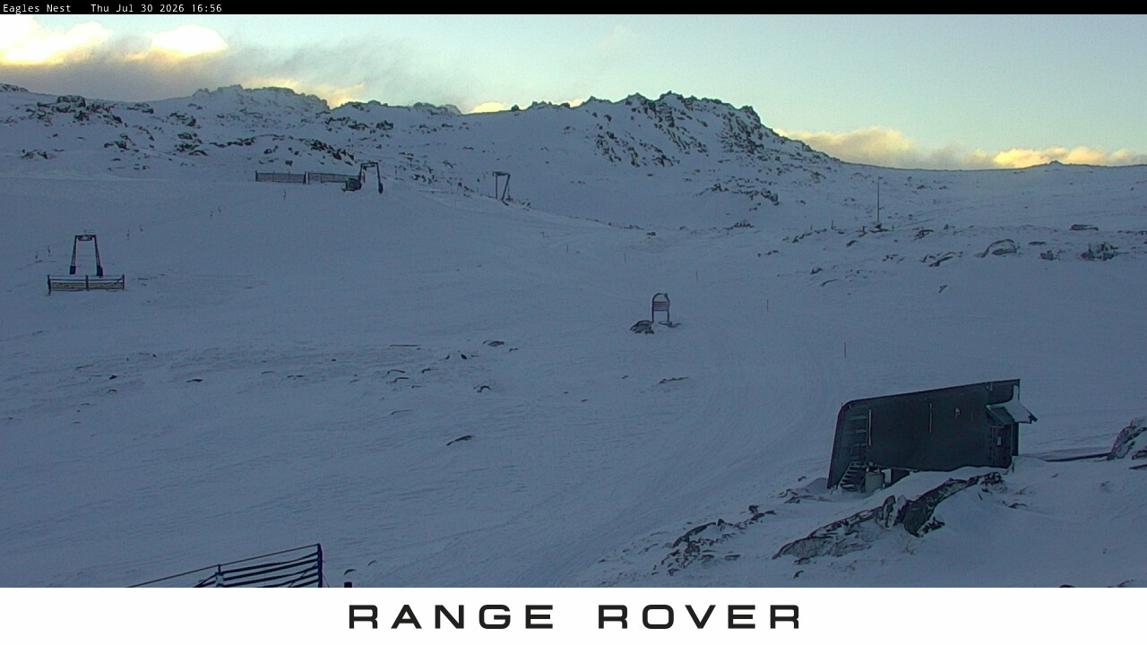 Thredbo Kosciuszko Walking Track snow cam captured at 30 July 2026 at 5:01 pm AEST