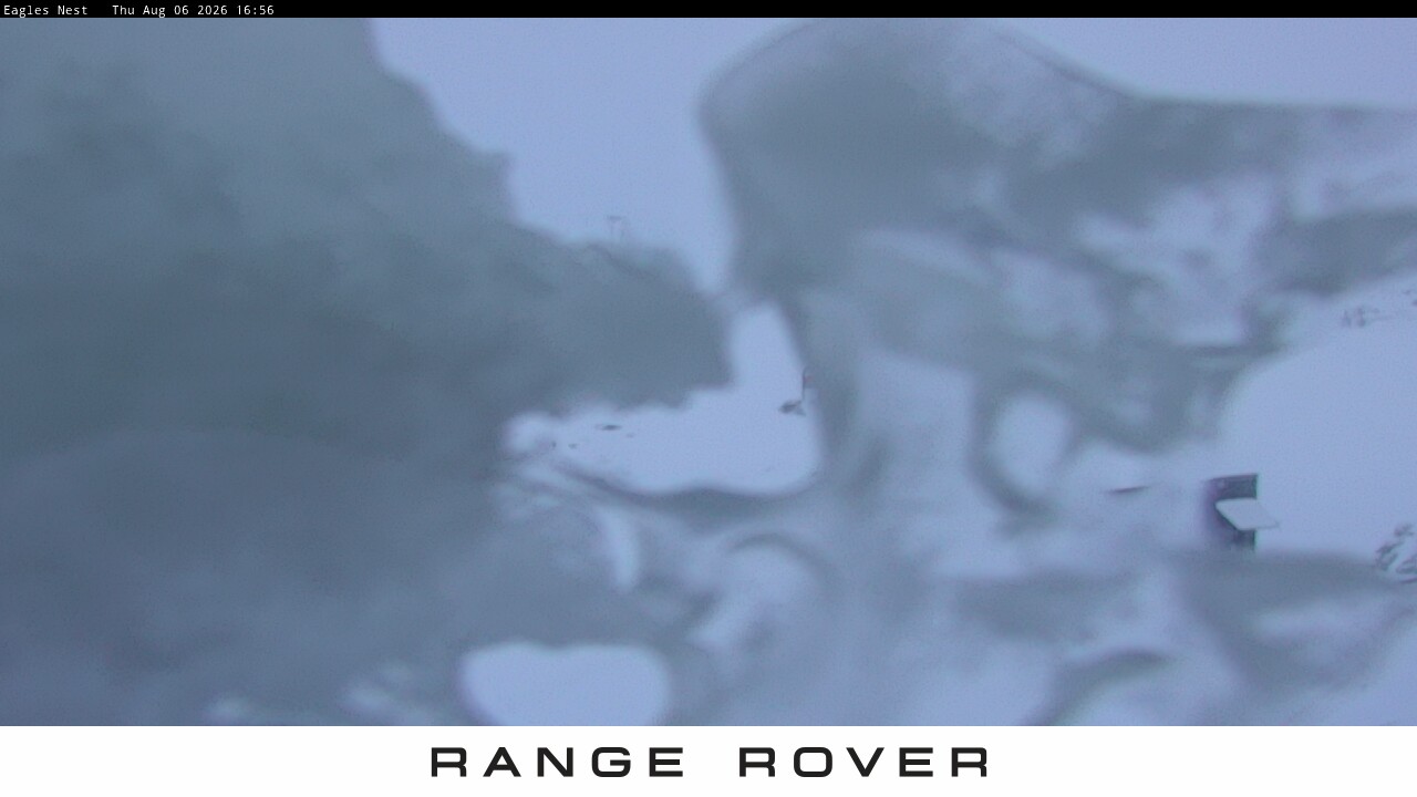Thredbo Kosciuszko Walking Track snow cam captured at 6 August 2026 at 4:58 pm AEST